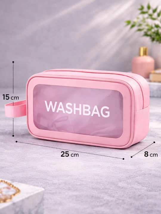 Shaffof kosmetik sumka WASHBAG, kosmetika va sayohat uchun