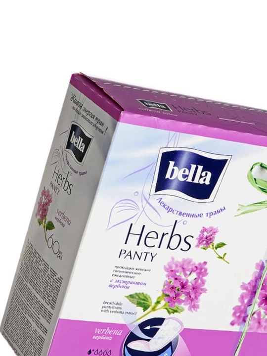 Bella Panty Soft Verbena kundalik prokladkalar, verbena ekstrakti bilan, 60 dona