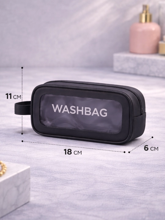 Shaffof kosmetik sumka WASHBAG, kosmetika va sayohat uchun