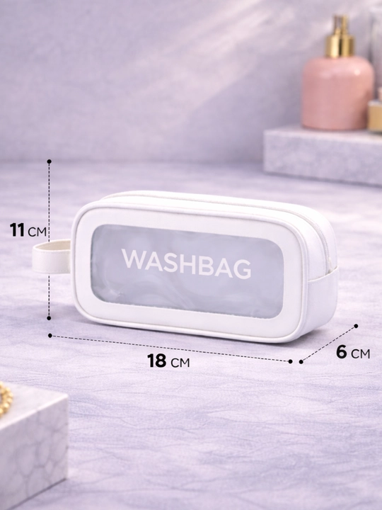 Shaffof kosmetik sumka WASHBAG, kosmetika va sayohat uchun