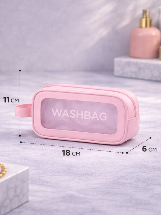 Shaffof kosmetik sumka WASHBAG, kosmetika va sayohat uchun