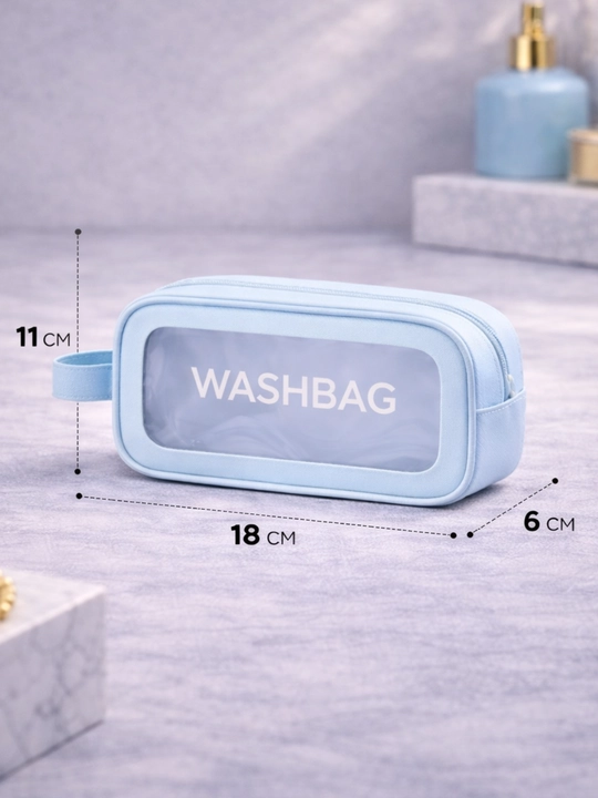 Shaffof kosmetik sumka WASHBAG, kosmetika va sayohat uchun