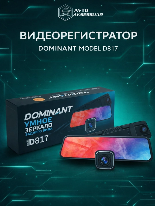 Видеорегистратор DOMINANT D817S 32GB для автомобиля - 