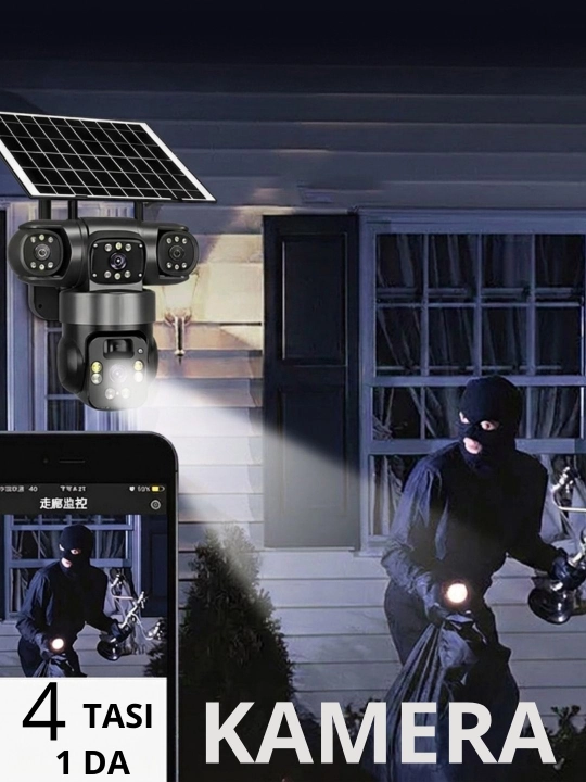 Smart Wi-Fi kamera, Full HD tashqi kamera router - 