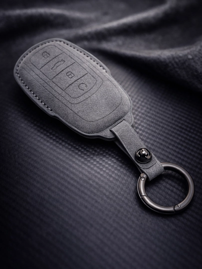 Чехол для ключа Chery кейс (материал бархат) для пульта с брелком key case — AUTOH-CHERRYPULTCHEXOL-СЕРЫЙ
