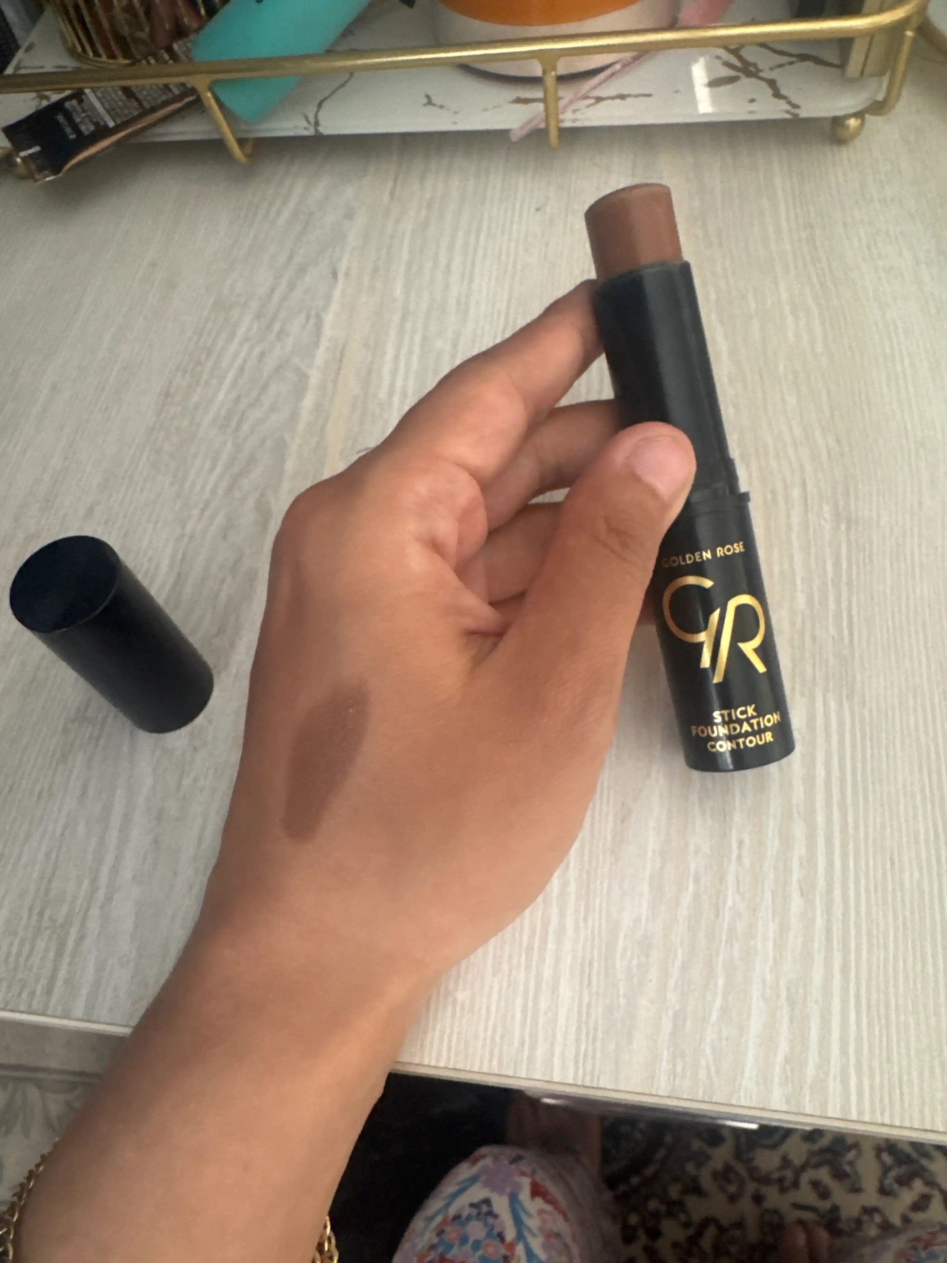 Контуринг скульптор для лица кремовый стик Stick Foundation Contour Golden Rose