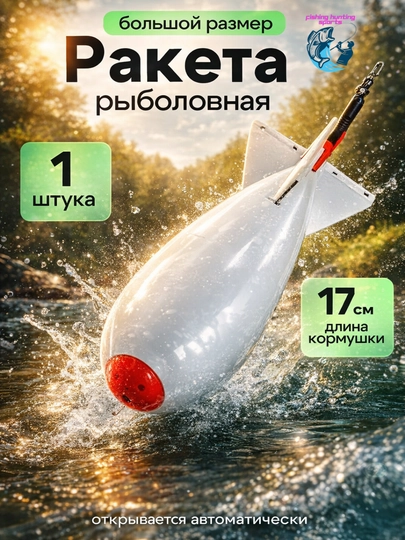 Кормушка в форме ракеты, самораскрывающаяся спомб