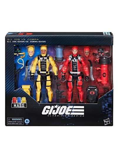 G.I. Joe Classified 169 Diver vs Cobra Diver 2 figura 6" +27 aksessuar - 