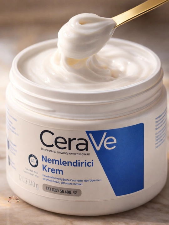 CeraVe Nemlendiruvchi Krem 340g,Quruq va Sezgir Teri Uchun, Kuchli Namlik + Ceramidlar