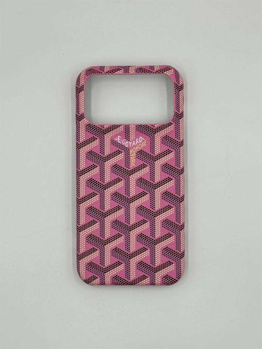 Современный чехол в стиле Goyard для iPhone серии 13–17 - 