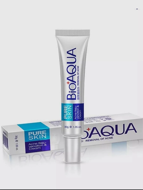 Bioaqua Pure Skin husnbuzar kremi, akne va yallig‘lanishlarga qarshi, muammoli teri uchun