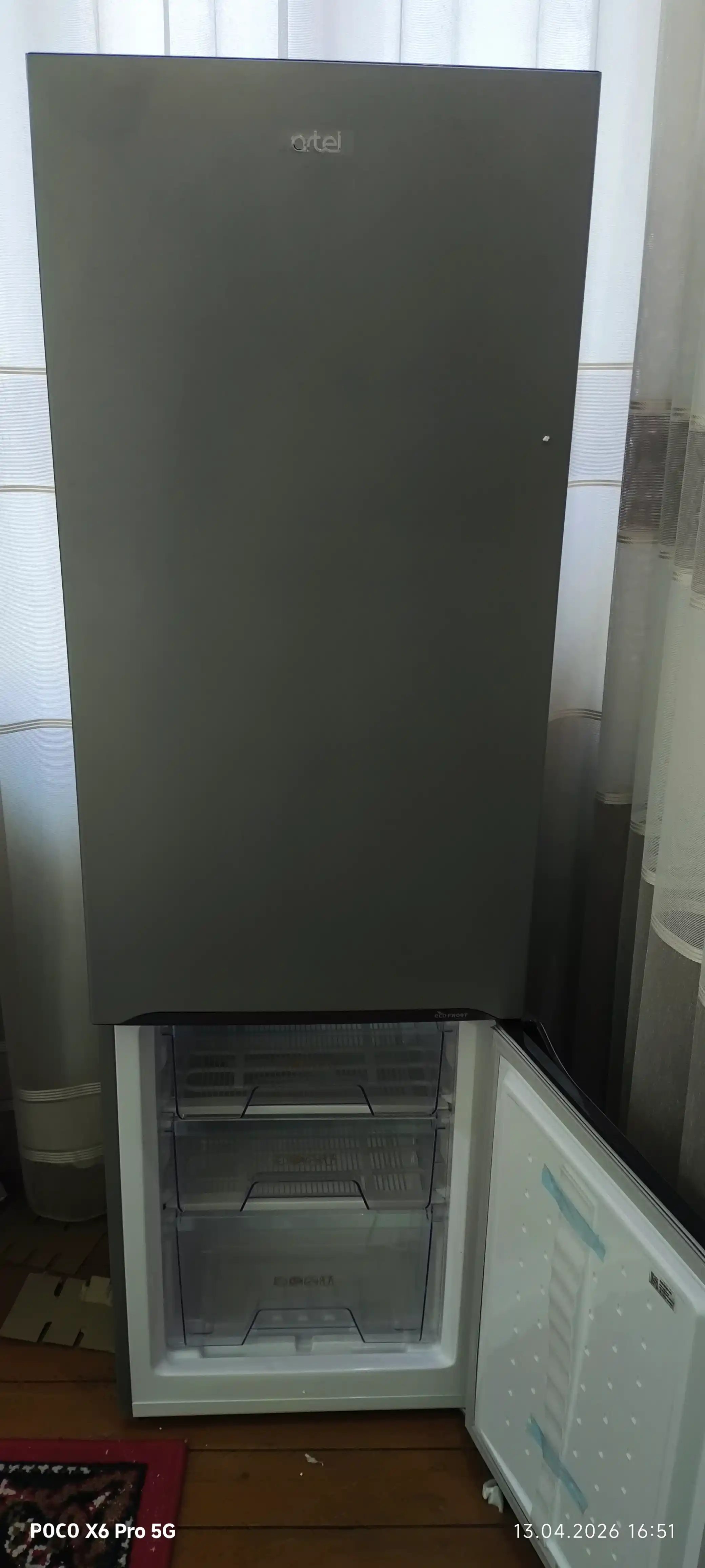Sovutgich Artel HD 345 RND Eco-Frost, 265 litr, shovqinsiz 42 dB, A+ energiya tejamkor