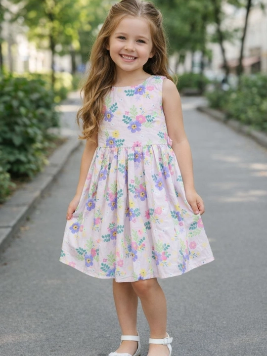 Платье детское для девочки, летний сарафан, хлопок, 3-7 лет, рост 95-125 см - 