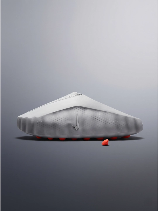 Nike Mind 001 мужские шлёпанцы, массажный эффект, современный дизайн, чёрный/серый, 40–45