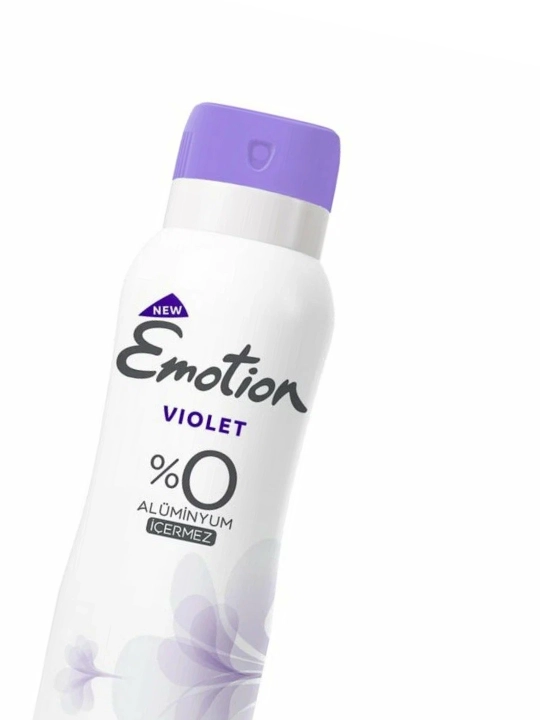 EMOTION Дезодорант Violet 150мл, свежесть и защита с мягким ароматом фиалки