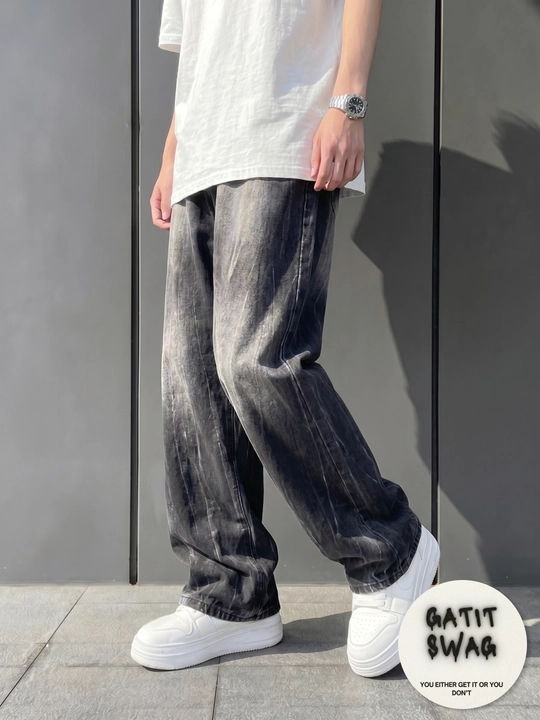 Джинсы прямые оверсайз baggy Y2K - 