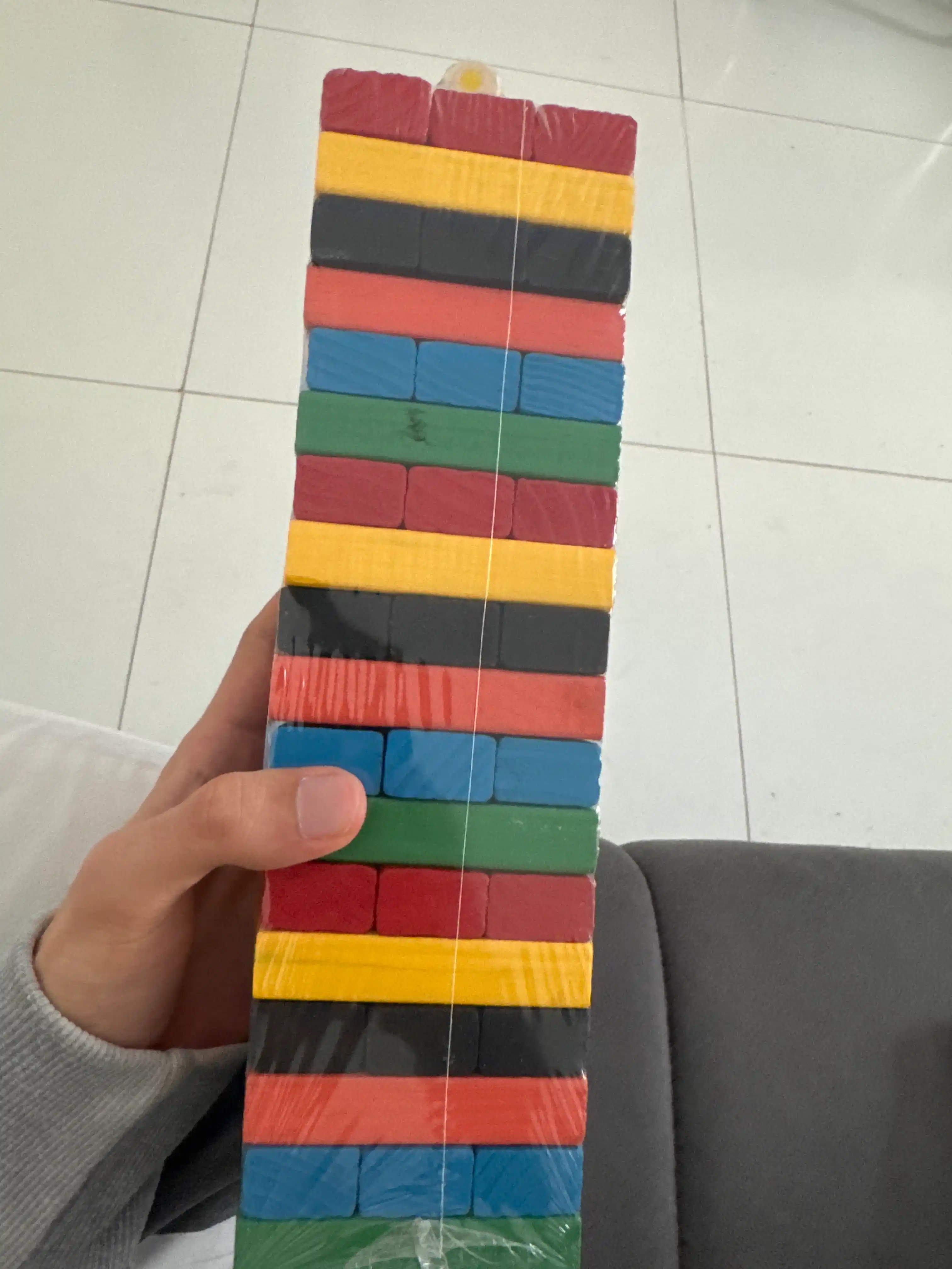 Jenga 54 ta yog‘och kubiklar, bolalar uchun o‘yinchoq