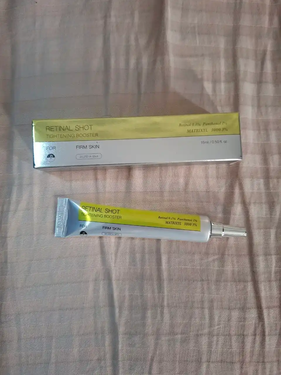 Yuz uchun retinal, peptidlar va pantenolli krem-buster, 15 ml