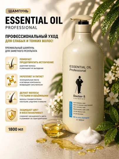 Профессиональный шампунь для волос ESSENTIAL OIL Doctor-S - 
