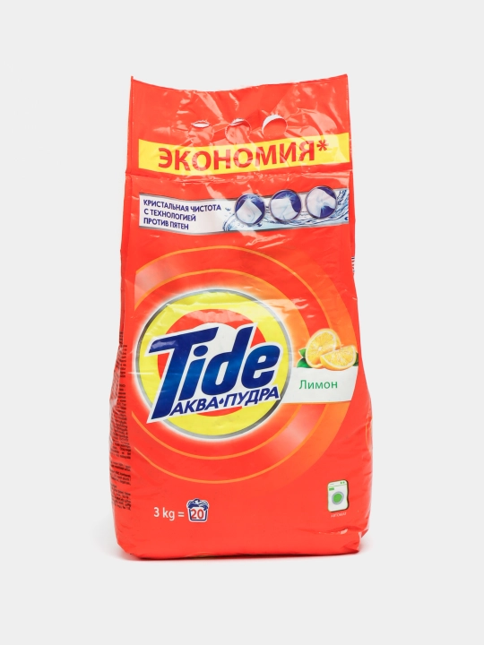 TIDE Kir yuvish kukuni Akva kukuni Limon, avtomat, 3kg