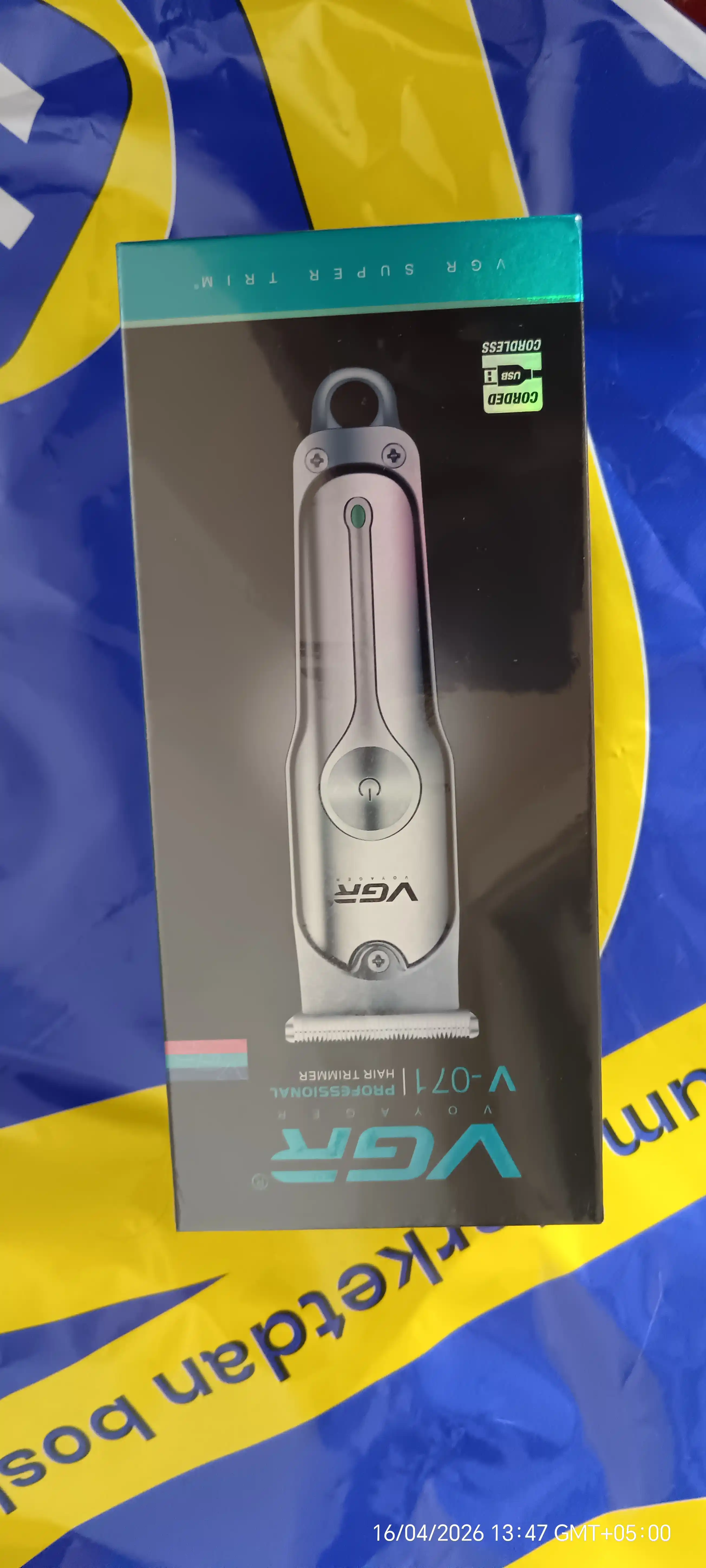 Elektr ustara, trimmer va moylash mashinasi uchun, VGR V-071 modeli