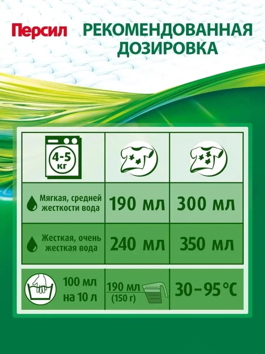 Persil “Chuqur tozalash” kir yuvish geli, 1.04 l