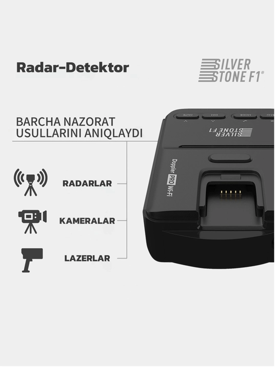 Радар-детектор SilverStone F1 DOPPLER PRO Wi-Fi