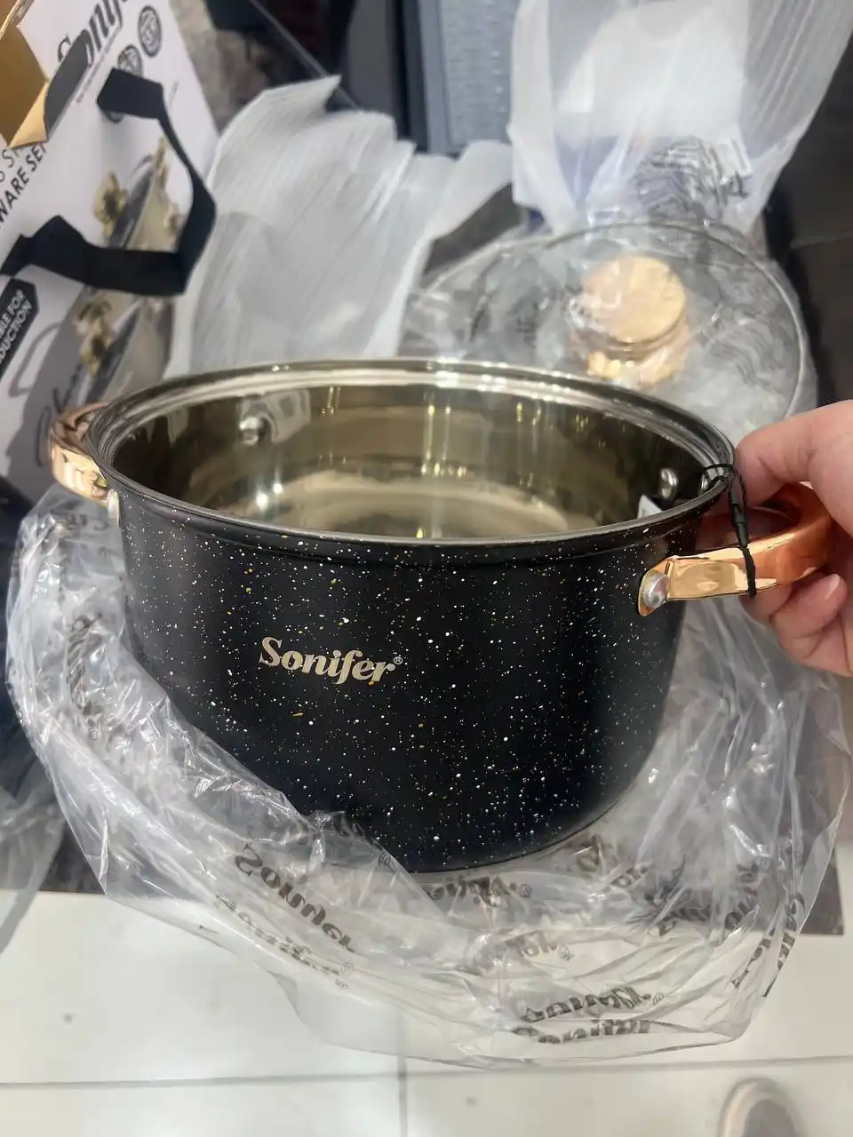 Набор кастрюль Sonifer SF-1201 из нержавеющей стали, 6 предметов, для всех плит
