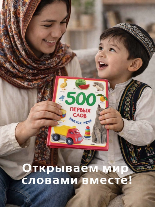 500 ta birinchi so‘z — bolalar uchun nutqni rivojlantiruvchi kitob