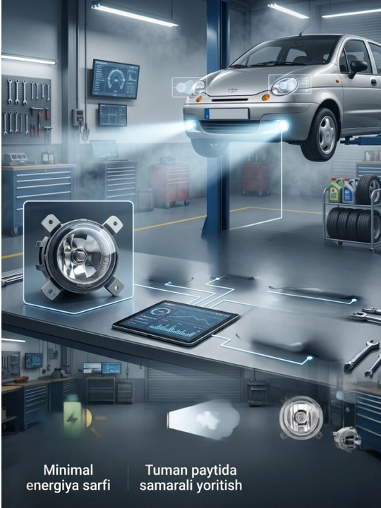 Противотуманные фары для Nexia 3,Cobalt, Jentra, Spark 2, Matiz туманки, левая и правая