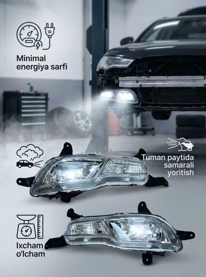 Противотуманные фары для Nexia 3,Cobalt, Jentra, Spark 2, Matiz туманки, левая и правая