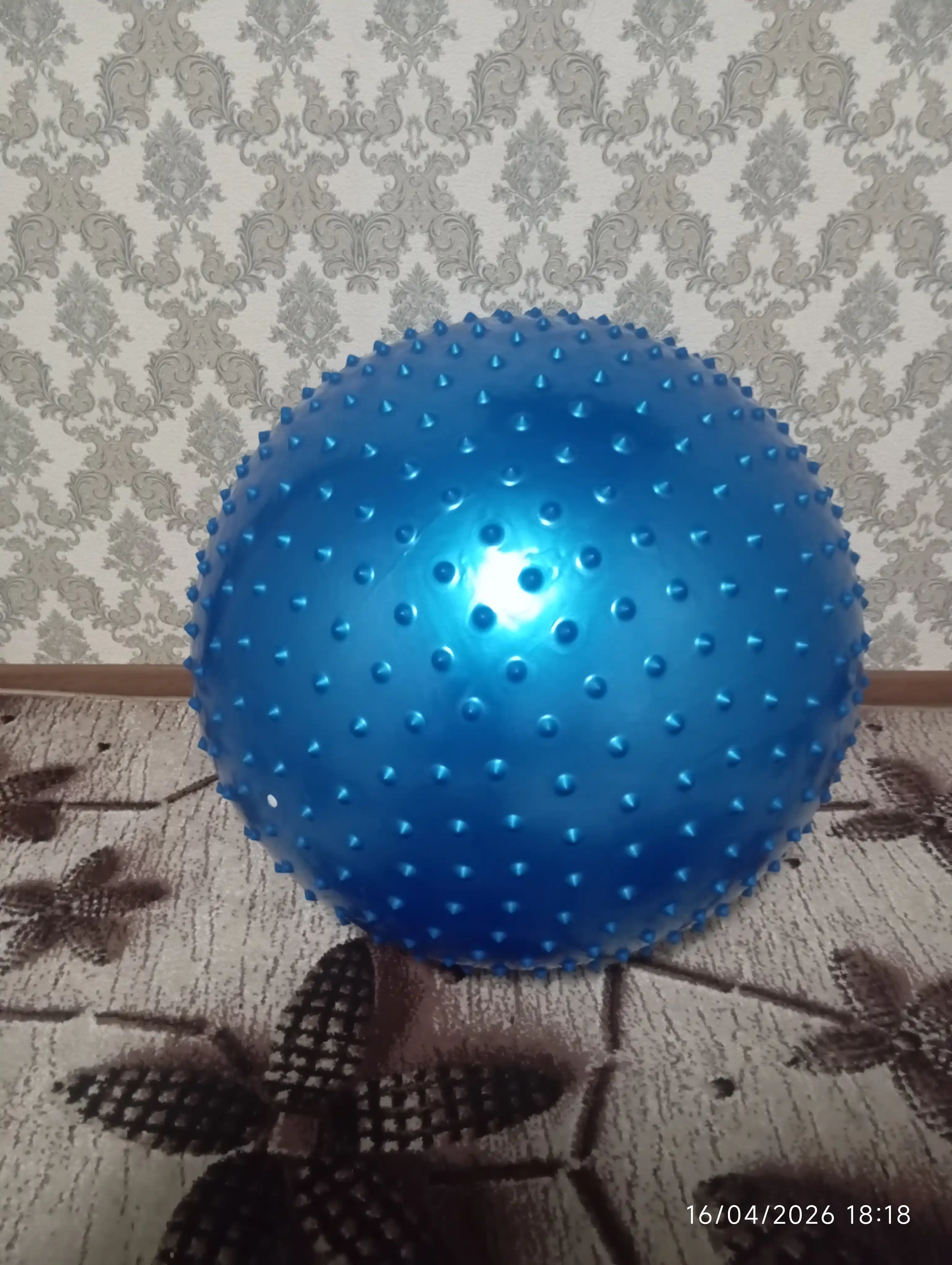 Мяч для фитнеса с шипом Fitball, фитбол 75-85-95 см, с насосом