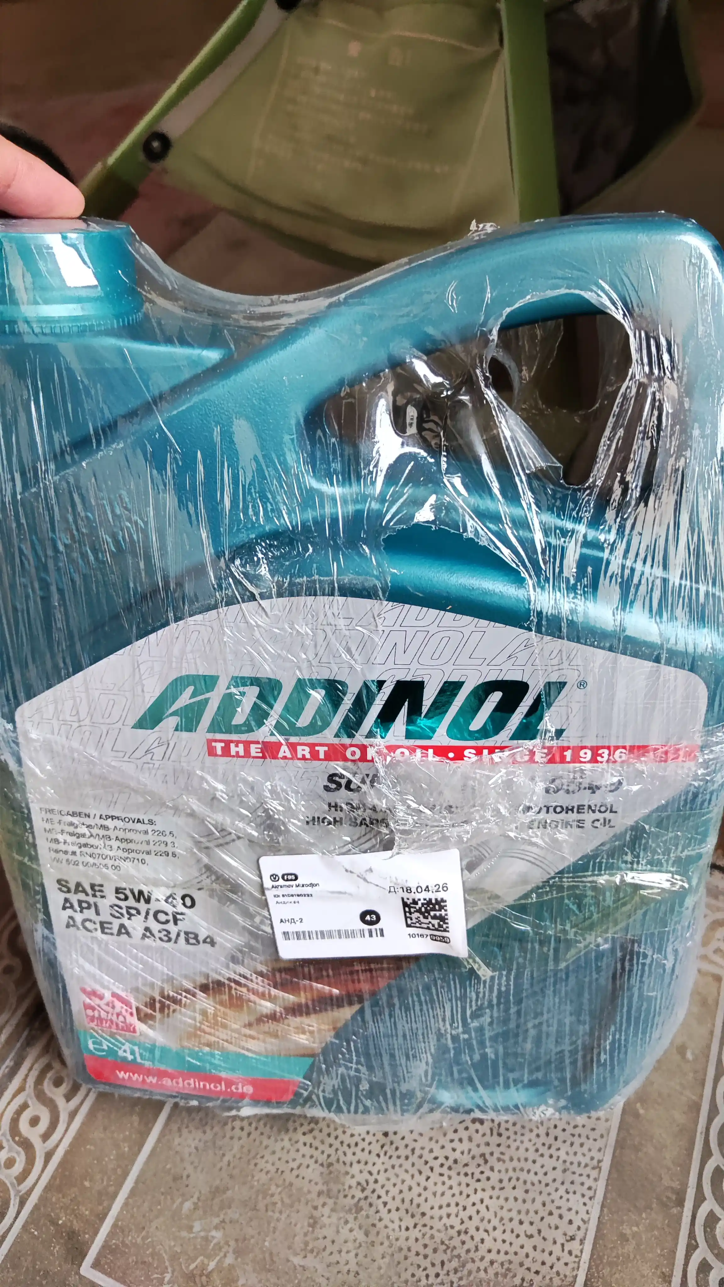 Sintetik motor moyi Addinol Super Light 5W-40