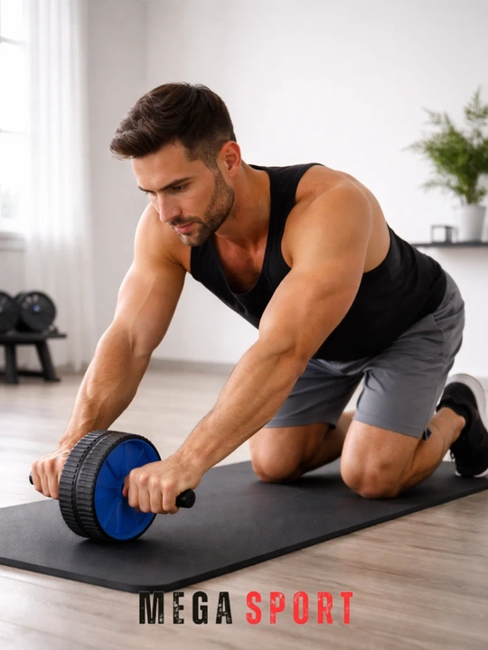 Pres uchun ro'lik, qorin mushaklari uchun trenajyor, fitness va uy mashqlari uchun - 