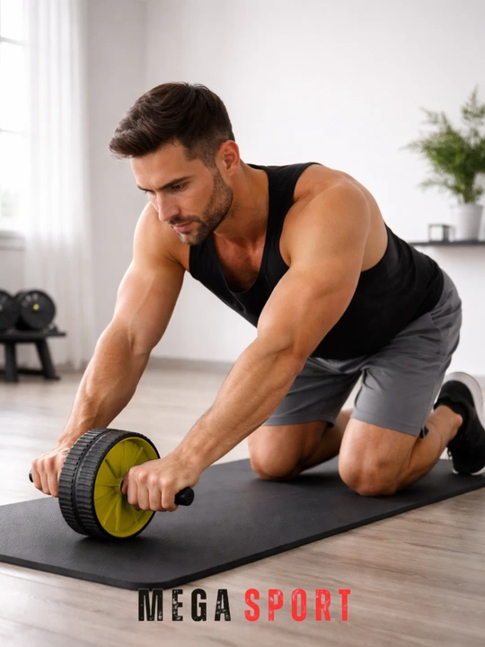 Pres uchun ro'lik, qorin mushaklari uchun trenajyor, fitness va uy mashqlari uchun - 