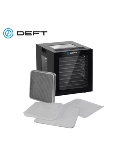 Дегидратор сушилка для фруктов и овощей DEFT DTFD1008B, 8 поддонов