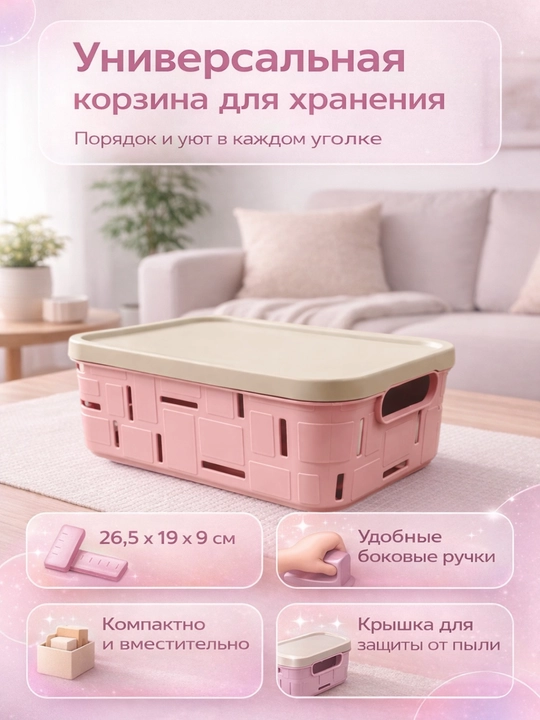 Saqlash va tashish uchun savat-organayzer - 