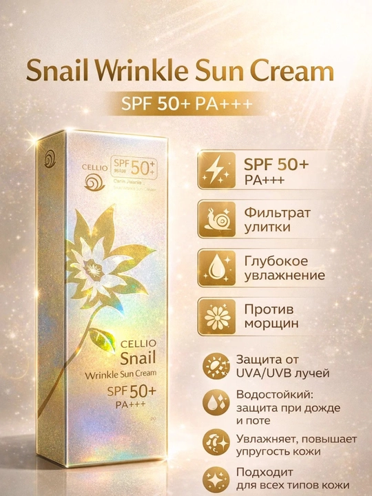 Солнцезащитный крем для лица и тела Sun Cream SPF 50 PA+++, cпф 70 гр - 
