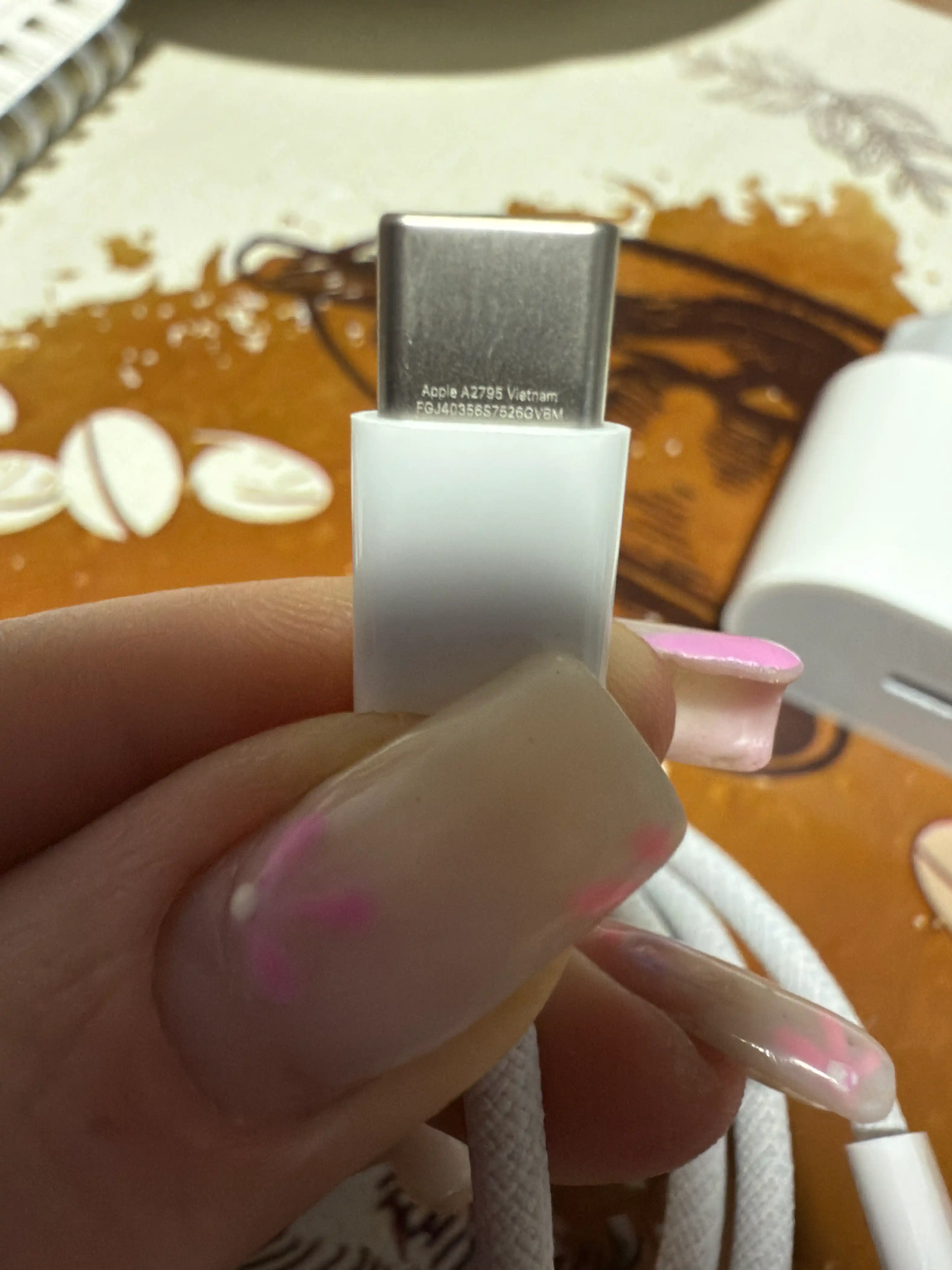 USB-C dan Lightning kabel 1m tez zaryad, Type-C kabel 60W