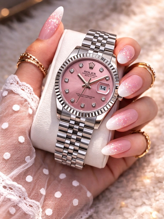 Ayollar uchun klassik qo'l soati, sana ko'rsatkichli - 