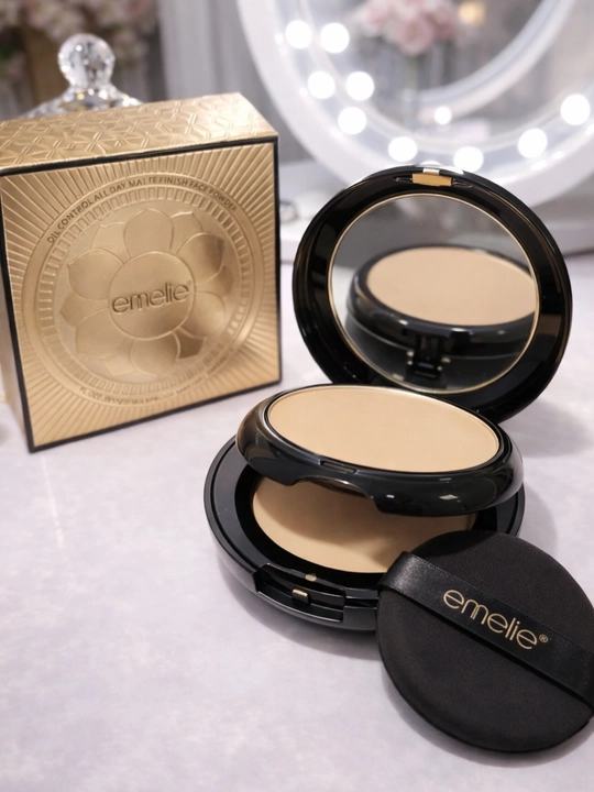 Emelie Professional Mattifying Face Powder — Pudra, yog‘ni yutuvchi yuz uchun upa