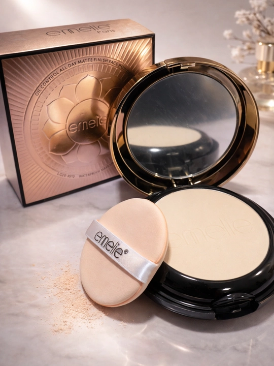 Emelie Professional Mattifying Face Powder — Pudra, yog‘ni yutuvchi yuz uchun upa