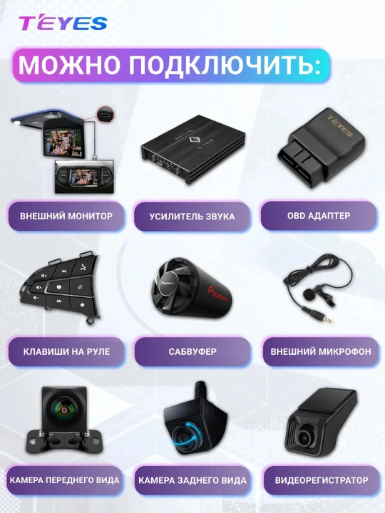 Teyes CC4 Pro 12+256 4G+wifi Cobalt  avtomobili uchun simlari , can blok va ramkasi birga