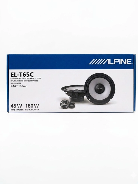 Alpine EL-T65C komponentli akustik tizimli avtomobil karnaylari, 16,5 sm 6,5 quvvatli, 180 Vt - 