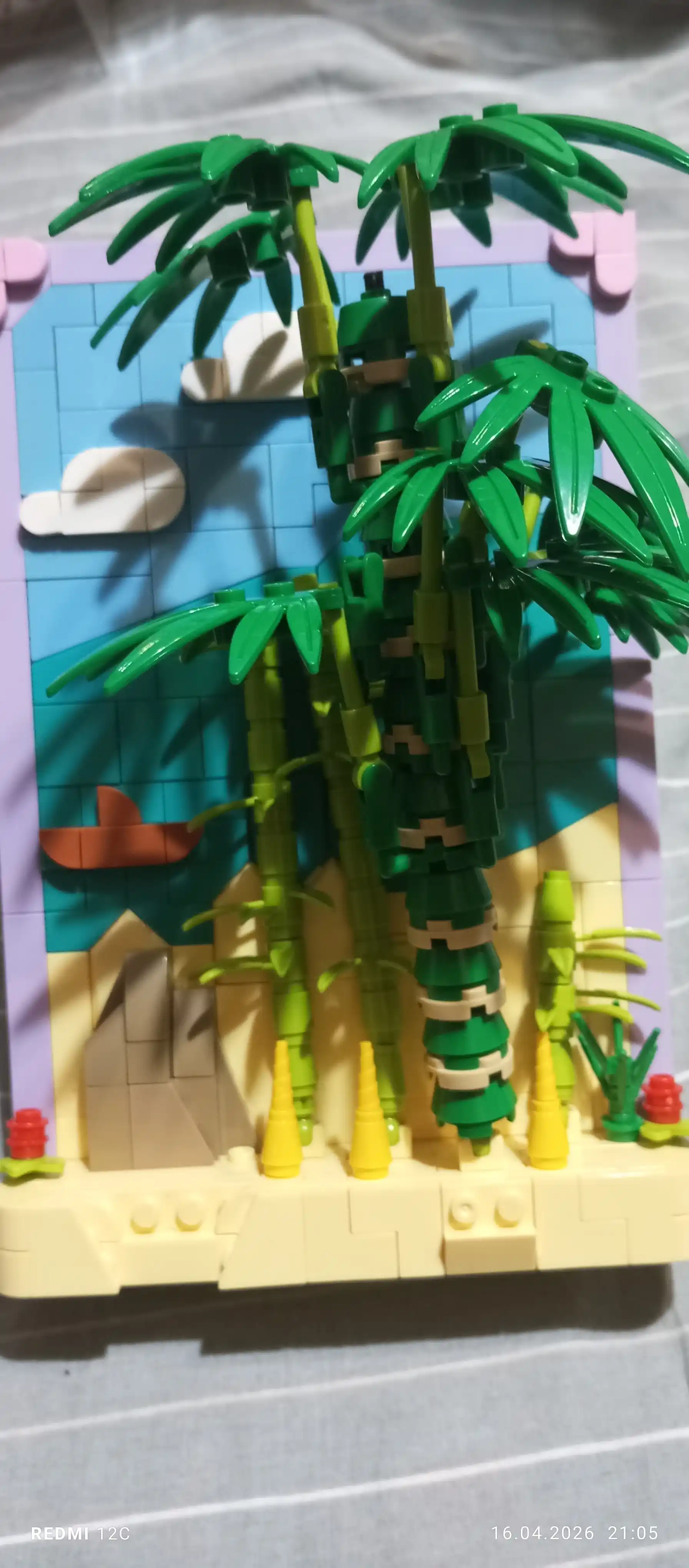 3D конструктор цветы, Lego World, разные цветы, совместим с Лего