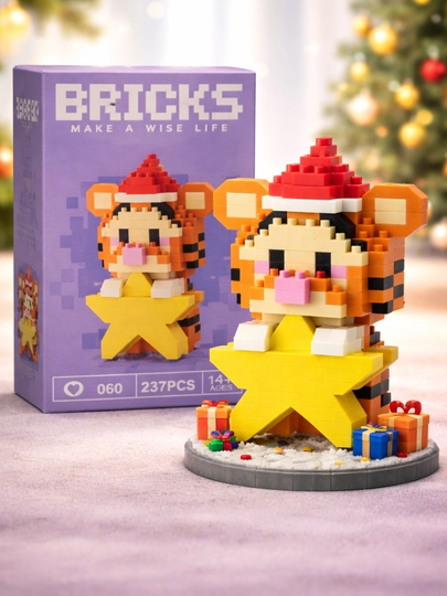 3D конструктор для детей, 3D сборная игрушка, подарок, в стиле LEGO, Bricks