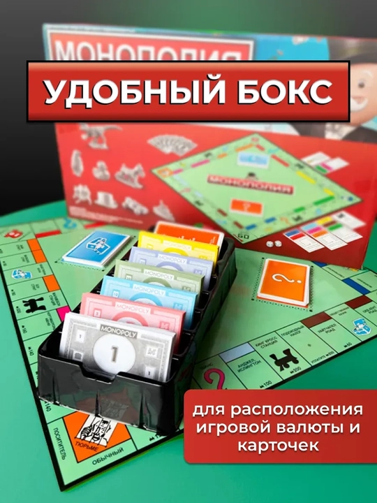 Настольная игра Монополия, классическая версия в подарок настольная игра uno