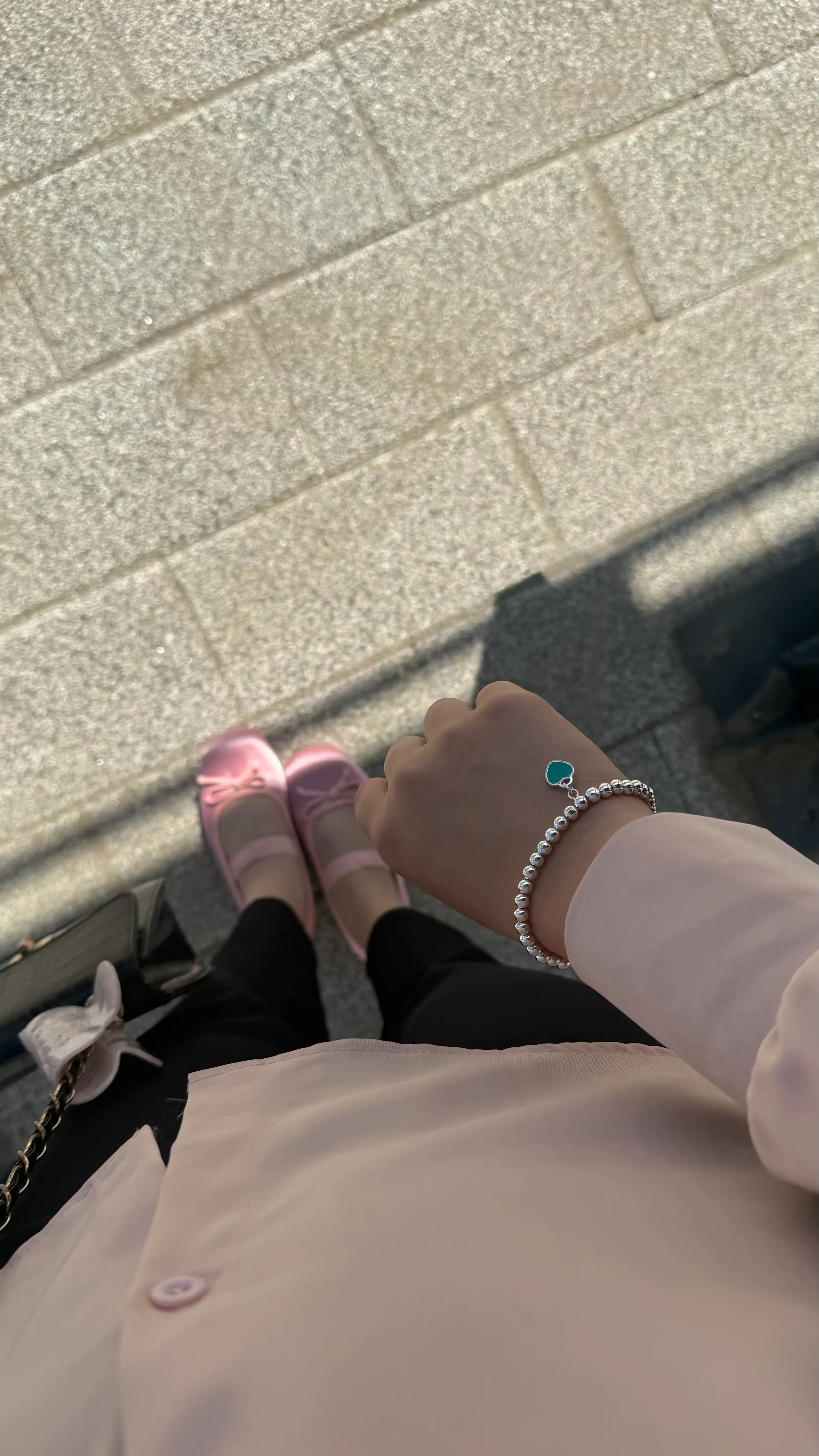 Женский браслет с подвеской в форме сердца Tiffany серебряное покрытие