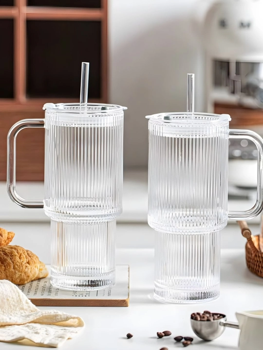 Стакан герметичный с трубочкой и крышкой, отлично подходит для горячих напитков, 500 мл