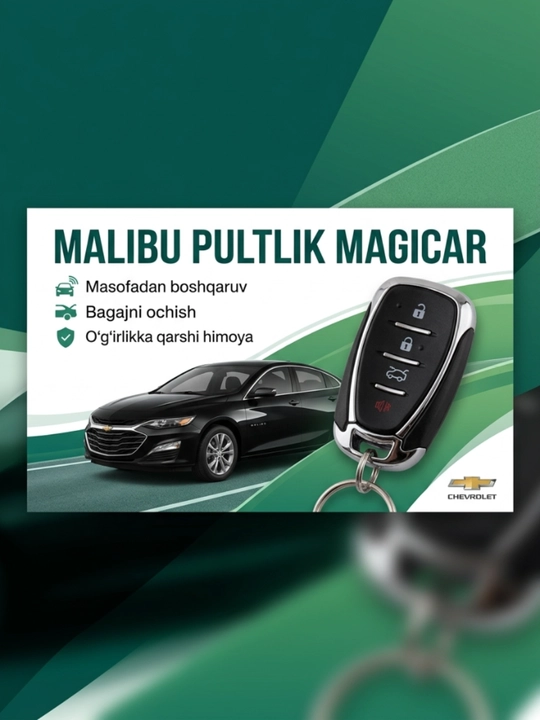 MAGICAR Malibu pulti avtomobil signalizatsiya tizimi eshiklarni masofadan qulflash ochish